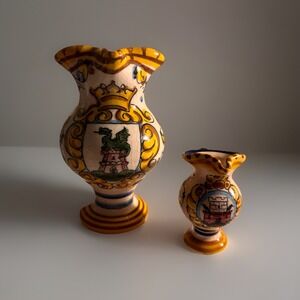 Svit Kamnik Slovenia Majolica Art Pottery Pitcher Set – Hand Painted Folk Art